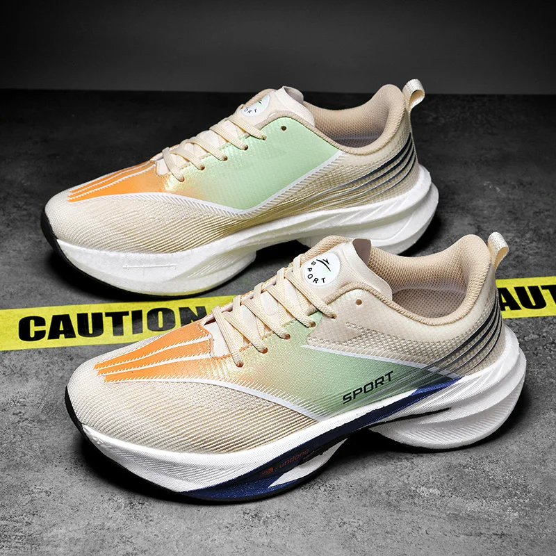 Spring New Low Cut Mens Womens Sports Shoes Lightweight Training Running Shoes Wear-resistant Commuting Wrapped Walking Shoes