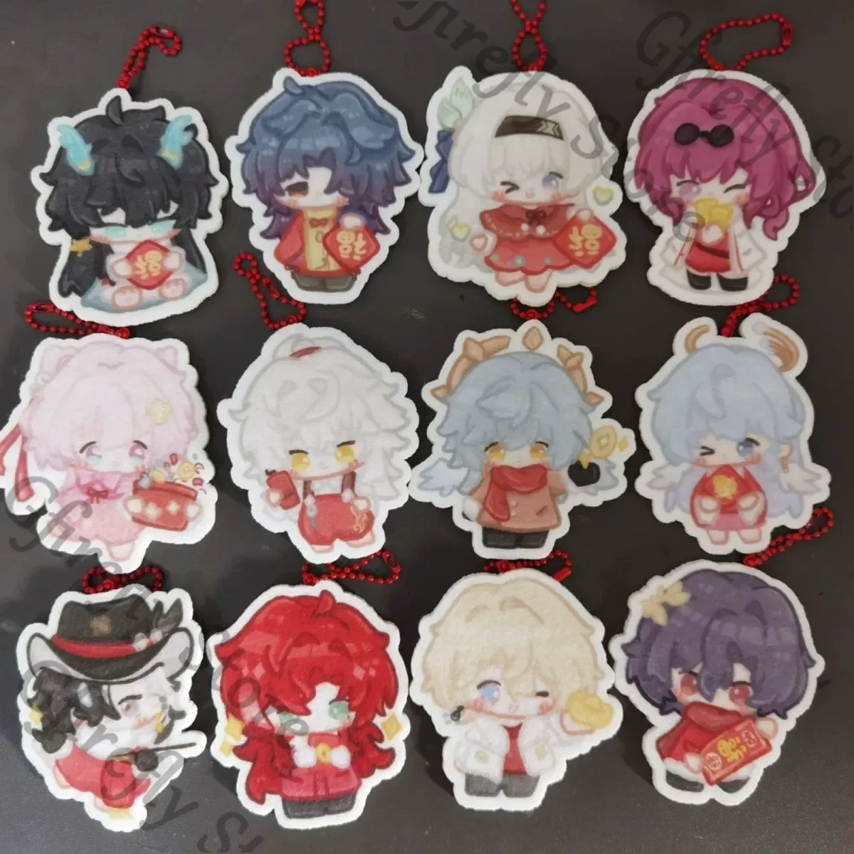 

Honkai: Star Rail Boothill March 7th Aventurine Pendant Cosplay Non-woven Fabrics Keyring Keychain Colorful Ornaments Adorn