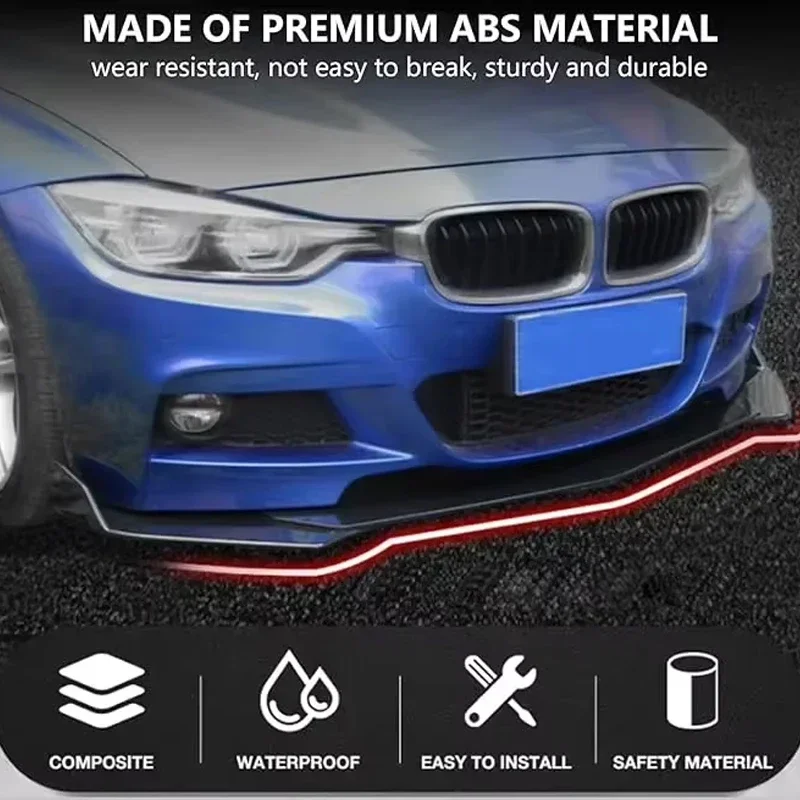5Pcs Car Front Bumper Separator Bumper Lip Body Kit Duck Lip Separator For Buick Enclave Encore GX Envision Regal Lacrosse