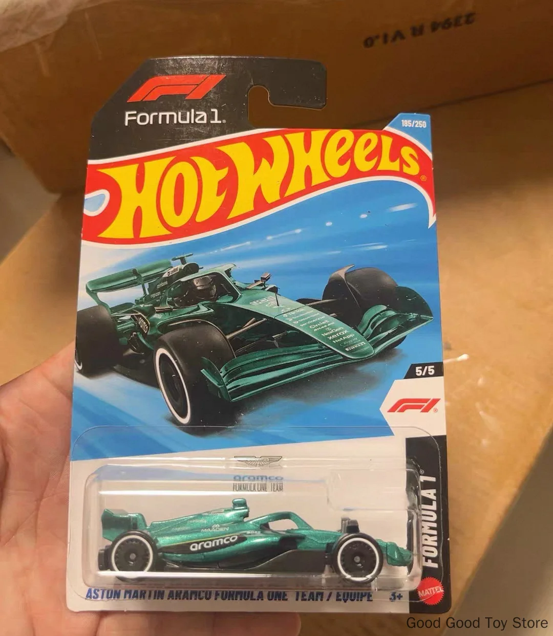 In Stock New Hot Wheels Car Aston Martin Aramco Formula 1 1/64 Auto Vehicle Team Equipe Model Collection Car Toys Birthday Gifts