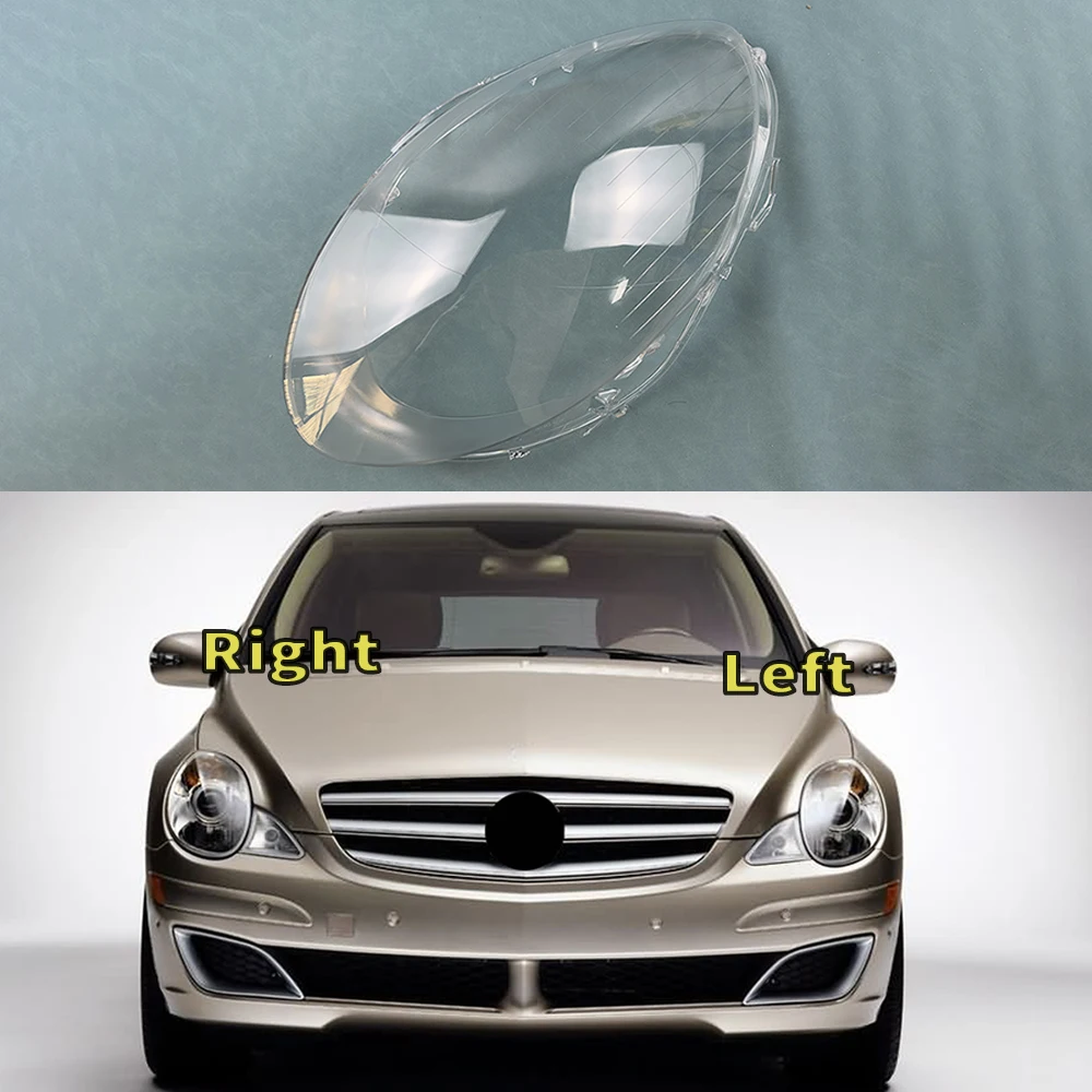 For Mercedes-Benz W251 R350 R500 2006 2007 2008 Headlight Shell Transparent Lampshade Headlamp Lamp Cover Auto Replacement Parts