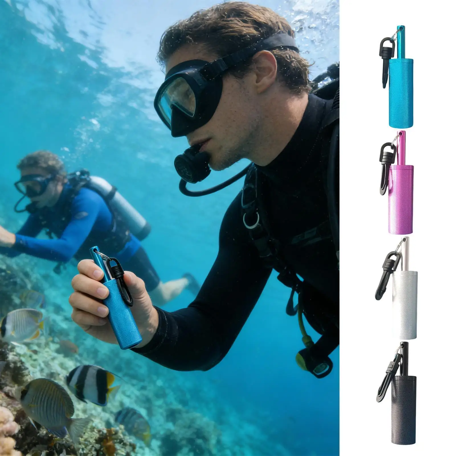 

Шейкер для дайвинга, устойчивый к высоким давлением сигнальный зонд, коммуникационная палка для дайвинга с крючком для дайверов, серфинга, подводного низкого уровня