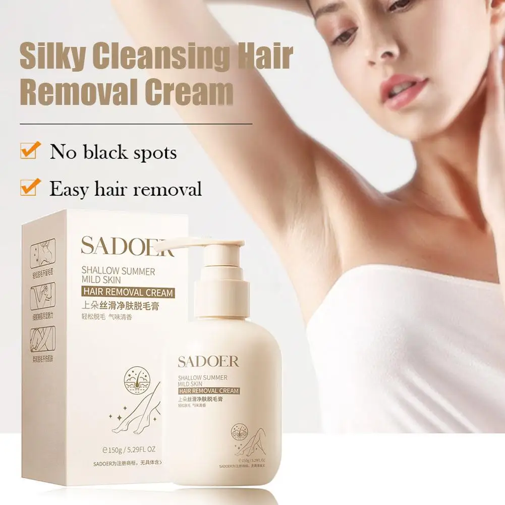 

Women Hair Removal Cream Painless Gentle Armpit Legs Remover Care Skin Depilatory Nourish Body Hair Arm Smooth Cleani I3y8