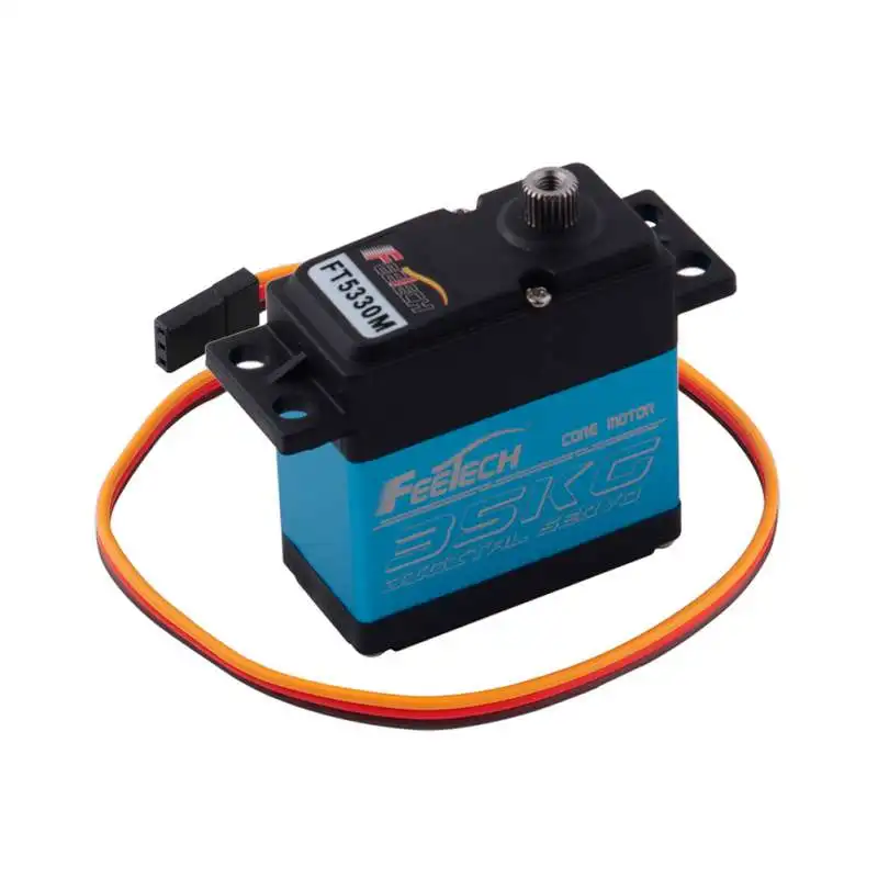 Feetech FT5330M 35KG Servo Digital 7.4V 180 Graus 500-2500μsec Robô de Engrenagem de Aço Servo para Modelo RC Avião Helicóptero