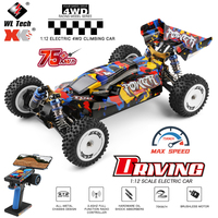 WLtoys 124007 75KM/H 4WD RC Car Professional Racing Remote Control Cars High Speed Drift Monster Truck Children's Toys For Boys