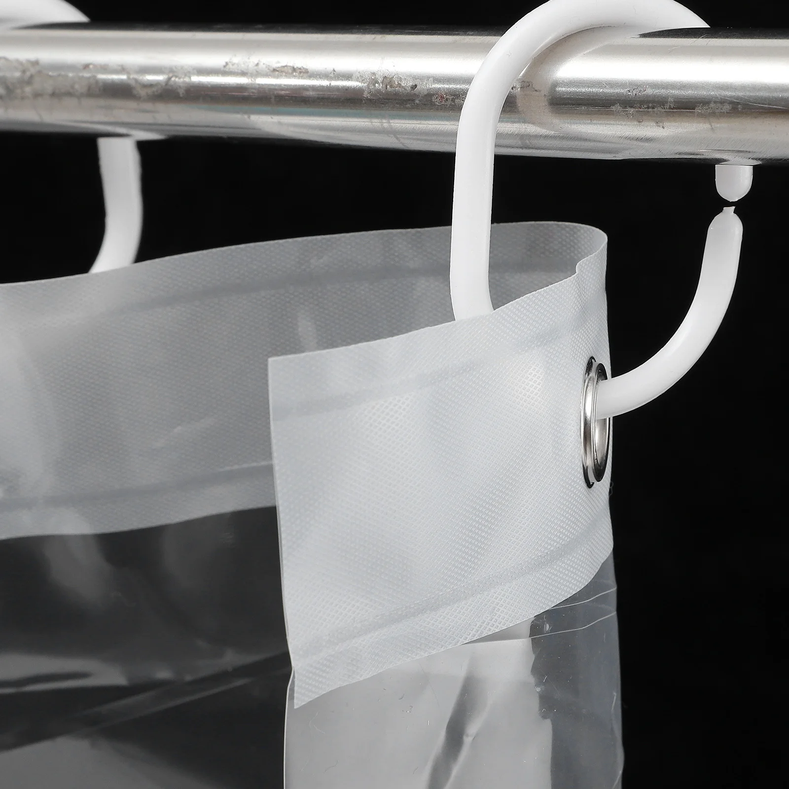 

1 Set Waterproof Clear Shower Curtain For Bathroom With Rustproof Hooks Peva Bath Curtain Lightweight Bottom Weighted Modern