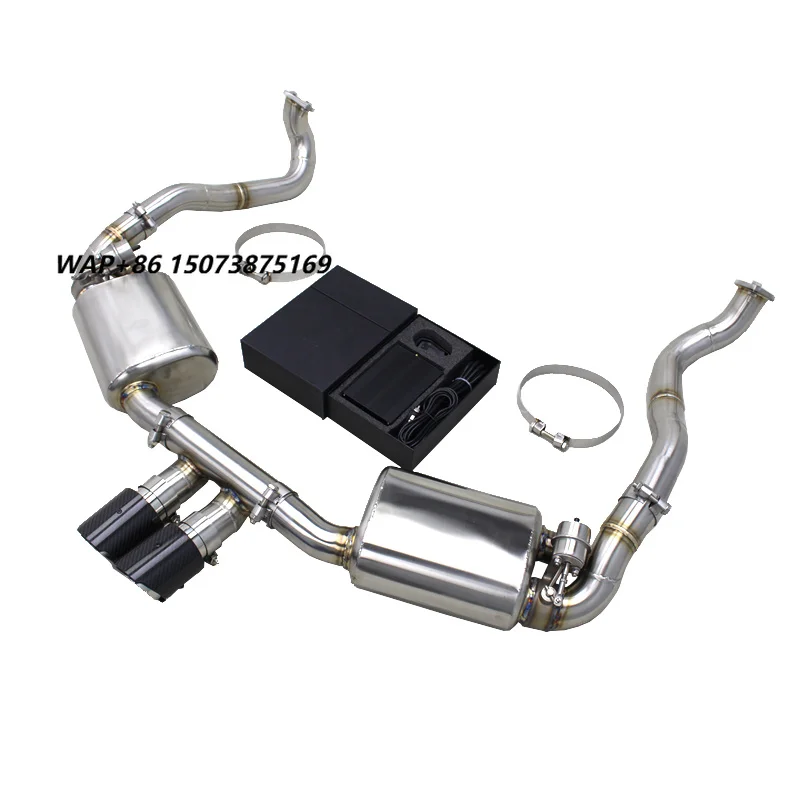 COC Valved Catback Exhaust Pipe for 981 Cayman Boxster 2.7/3.4 2012-2015 SS304 With Remote Control Key System