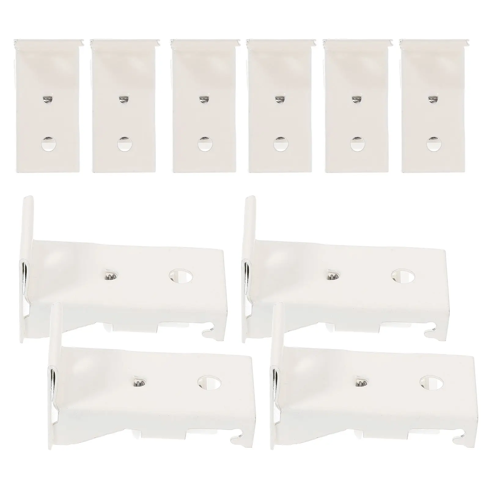 

12Pcs Curtain Accessories ABS Iron Easy Installation Stable Support Thin Track Wall Mount Ceiling Rail Bracket Hardware