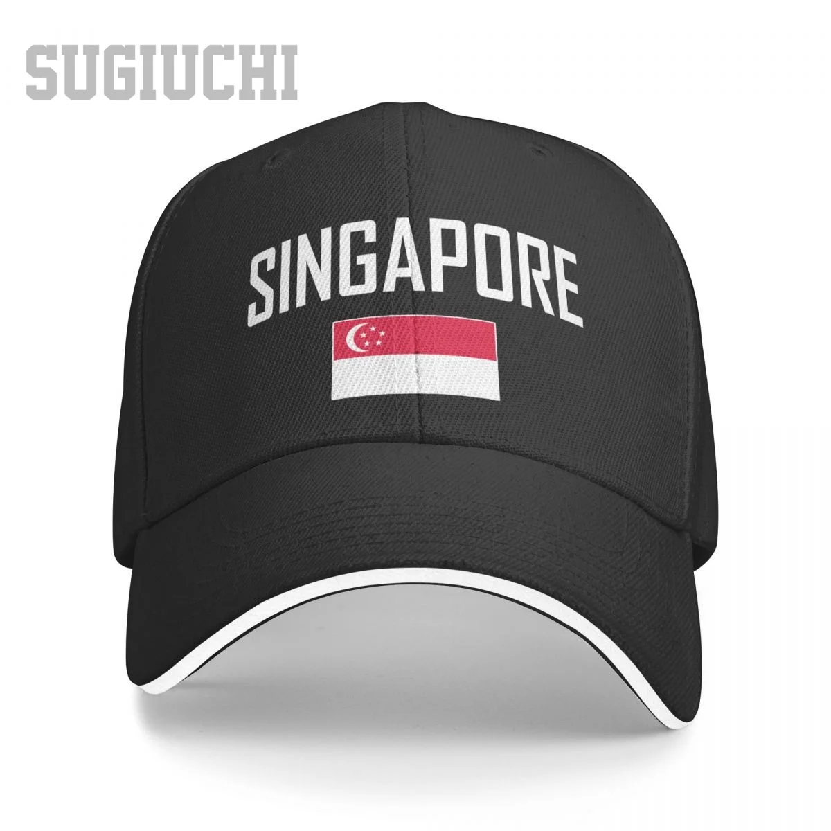 ساندويتش سنغافورة العلم والخط قبعة بيسبول الرجال النساء الهيب هوب قبعات Snapback قبعة الجولف الصيد