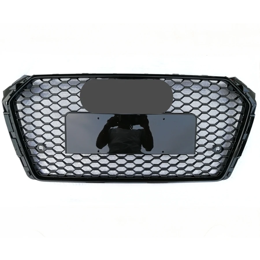

Honeycomb Grill Mesh Front Hood Grille Bumper Grill Center Grille for RS4 Grill for A4 B9 2017-2019 Fast Shipping