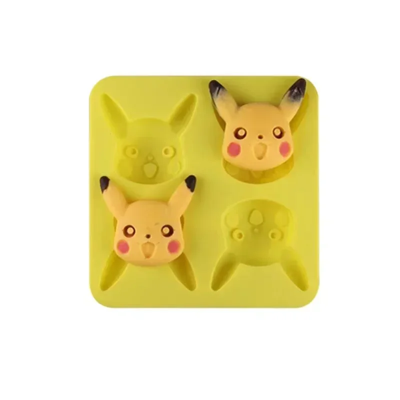 Pikachu Anime silikon çikolata kalıp pasta ekmek kek kalıp yapışmaz pişirme kalıp DIY pişirme tepsisi çocuk oyuncakları