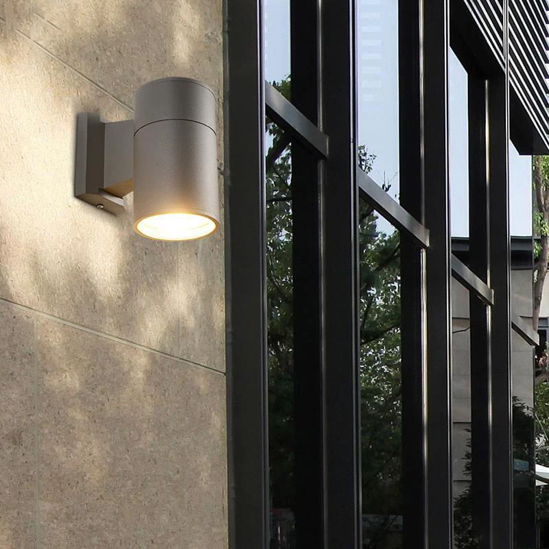 Wall Light Outdoor  5w 7W 12w Porch lamp Black Gray Waterproof 65 90mm Terrace Garden Aluminum IP65 up down outdoor