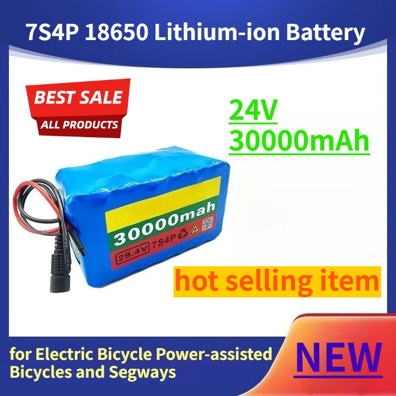 

7S4P 18650 Lithium-ion Battery Pack 24V 30000mAh Suitable for Electric Bicycle Power-assisted Bicycles and Segways