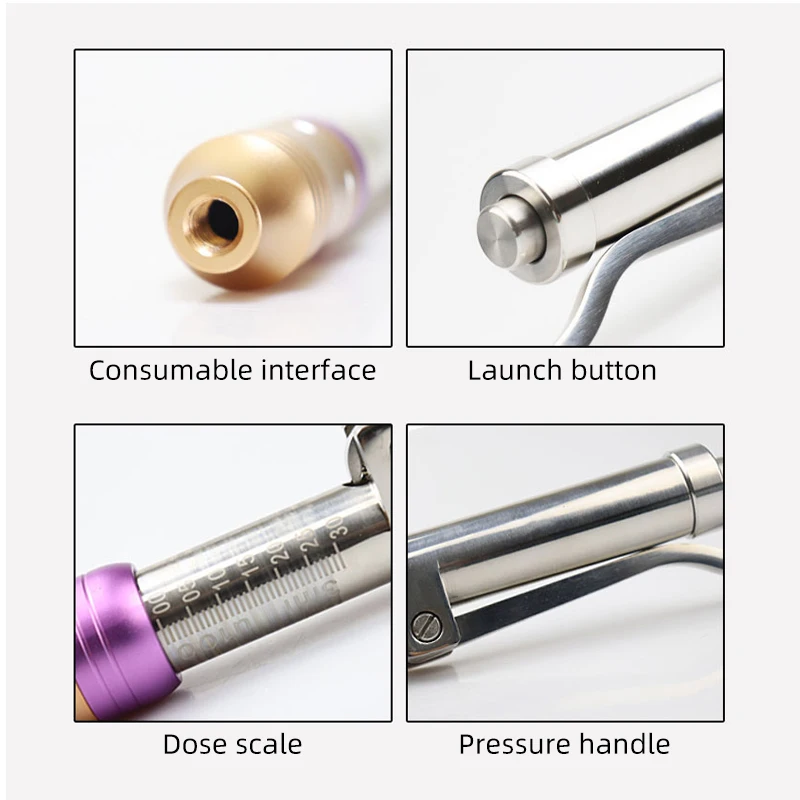 0.3ML 2nd Generation Hyaluron Pen With High Pressure Hyaluronic Pen Gun For Anti Wrinkle Lip Lifting Atomizer Skin Lip Injection