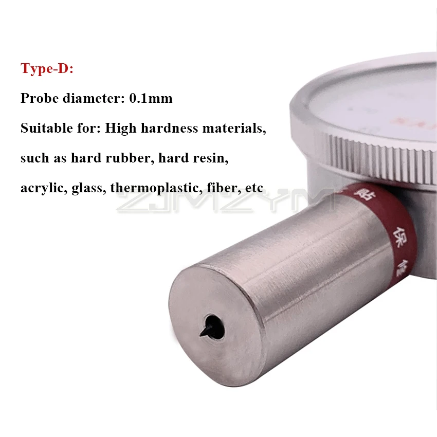 Type-A/B/C Double Needles Shore Hardness Tester Durometer Suitable for 0.1-2.5mm Rubber Sponge Plastic Meterial Hardness Tester