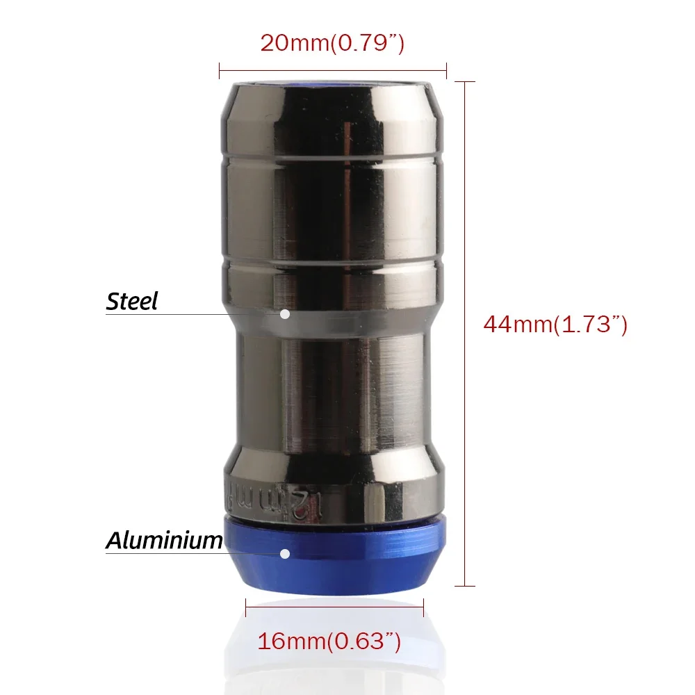 For Volk Style Concealed Heptagon Formula Steel Wheels Lock Lug Nuts Titanium color Body M12X1.5/M12x1.25 20PCS/set