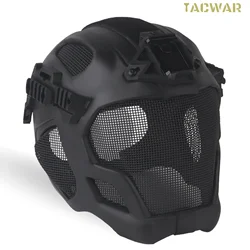 Casco EVA Pro Airsoft cara completa con riel NVG malla transpirable