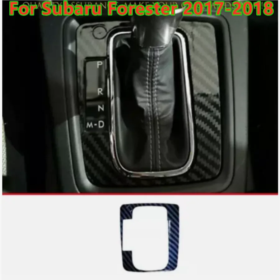 For Subaru Forester 2017-2018 Carbon Fiber Center Console Gear Shift Frame Trim