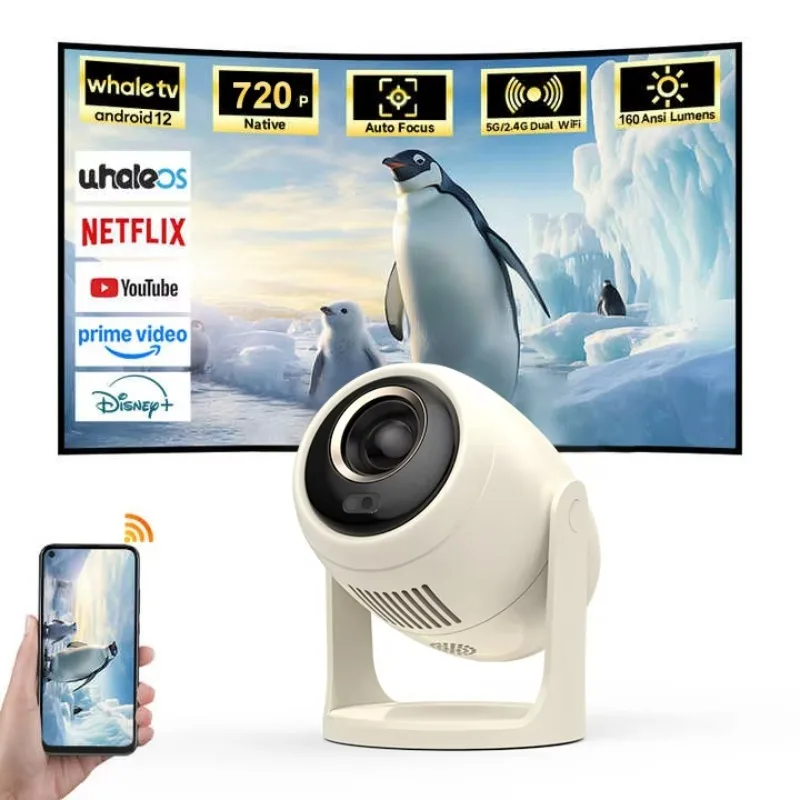 

New Model B10 Smart Portable Projector Auto Focus Projector WIFI HD Mini Home Theater