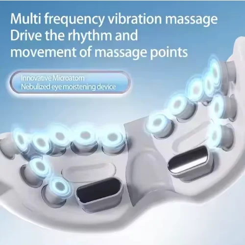 مصنع تصميم جديد بالجملة مدلك الوجه والعين الطبيعي القابل لإعادة الشحن مع معدات التدفئة وتدليك العين
