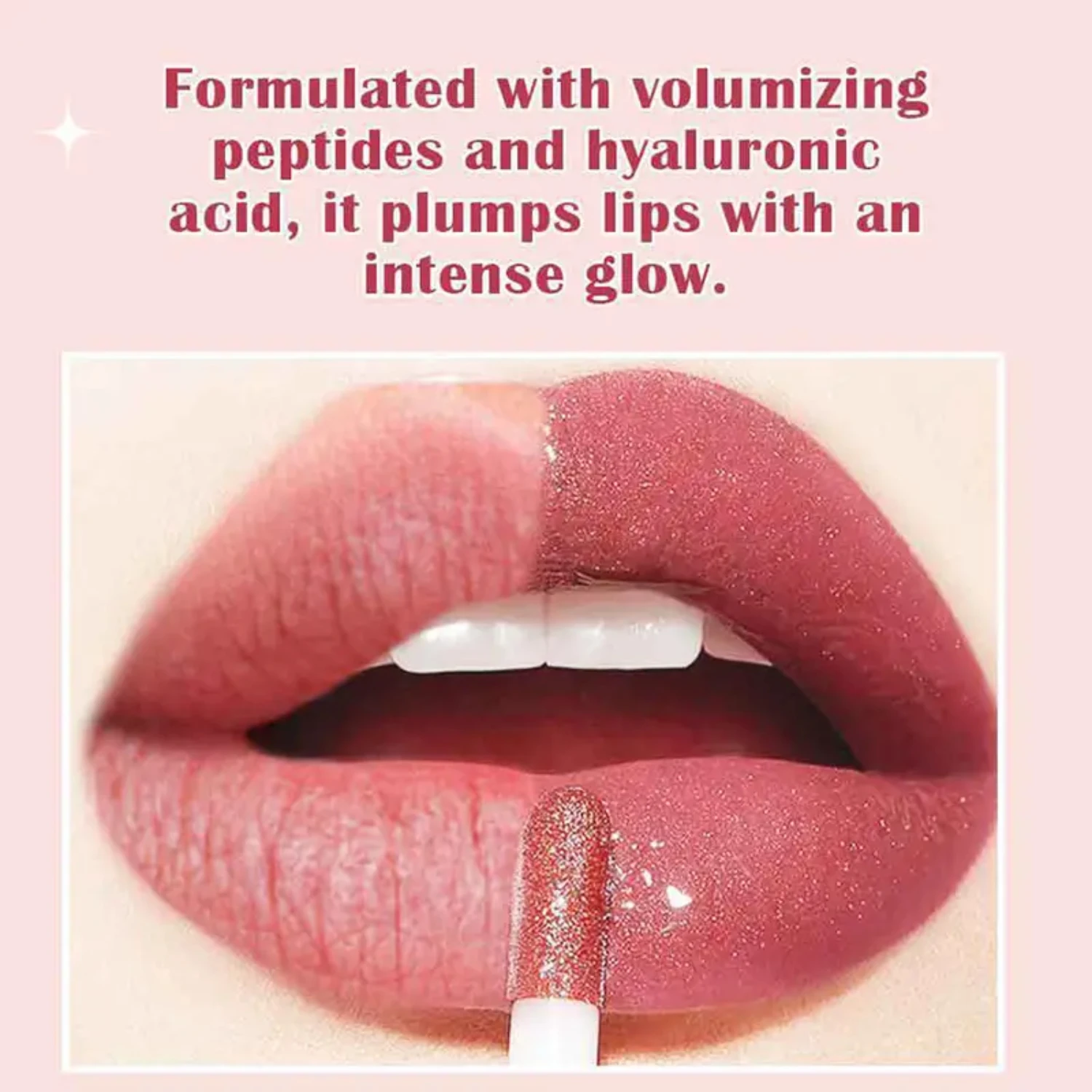 Shimmering, Dazzling, and Juicy Lip Plumper Oil - Moisturizing Lip Gloss for Fuller, Plumper Lips with a Luminous Finish - Enhan