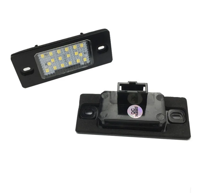 2Pcs Led Number License Plate Lamp 18 LED For Porsche Cayenne VW Touareg Golf 5 Touring Tiguan Canbus Auto LED Tail Lighting