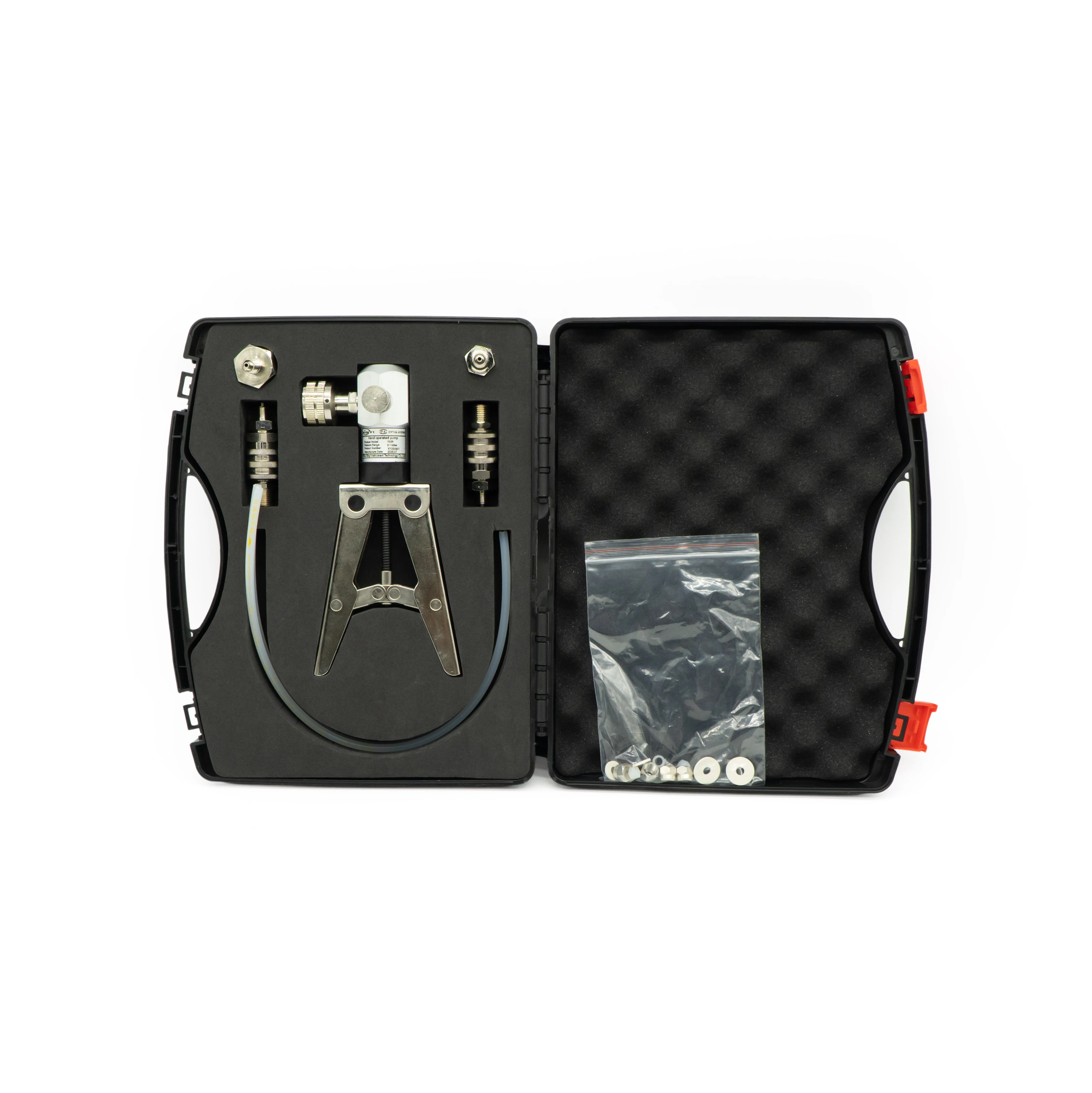 0-2MPa Clamp Type Hand Portable Pump Dual-Purpose Air/Hydraulic Hand Pump Portable 2MPa Pressure Calibrator