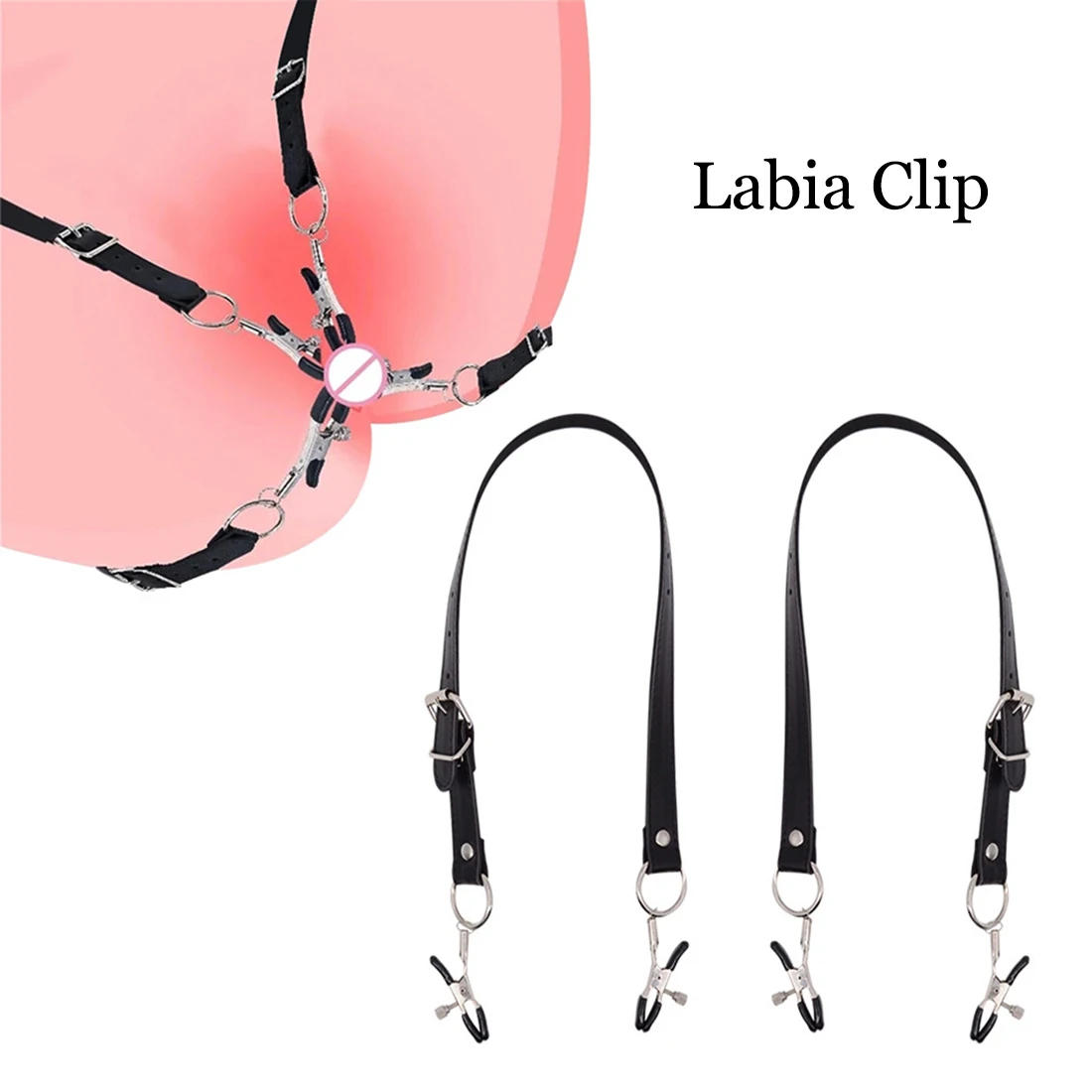 Sex Toys Labia Clip BDSM Bondage Adjustable Restraints Harness Clit Clip Nipple Clips Sex Product Open Vagina Clip for Women