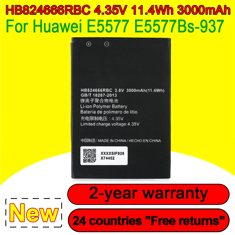 New HB824666RBC 3000mAh Battery For Huawei E5577 E5577Bs-937 Replacement Batteria Phone High Quality With Tracking Number