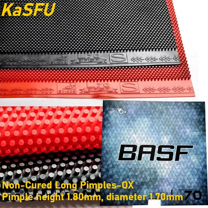 카슈프 OX 탁구 러버 비경화형 롱 핍플 높이 1.80mm 직경 1.70mm 매끄러운 싱킹 안티 루프&미연결성