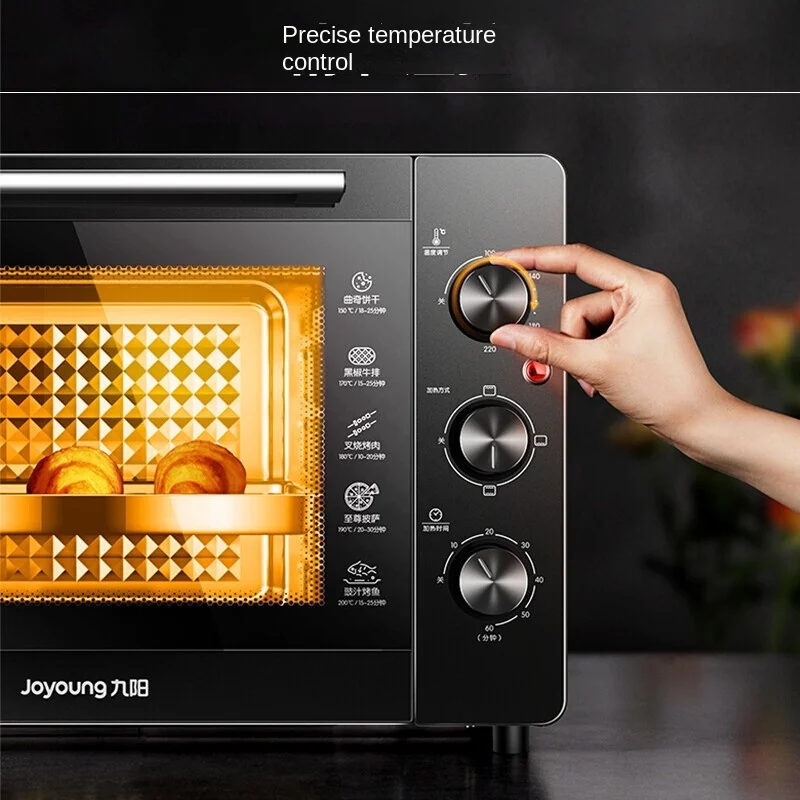 Joyoung Oven Household 30L Electric Oven Multifunctional Temperature Control Timing Visible Pizza Oven Electric Kitchen Oven