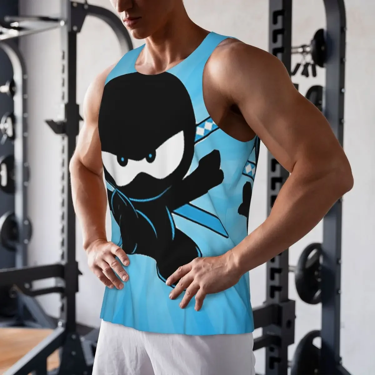 Quick Dry Ninja Kidz Gym Tank Muscle Sleeveless Shirt Bodybuilding Breathable Vest