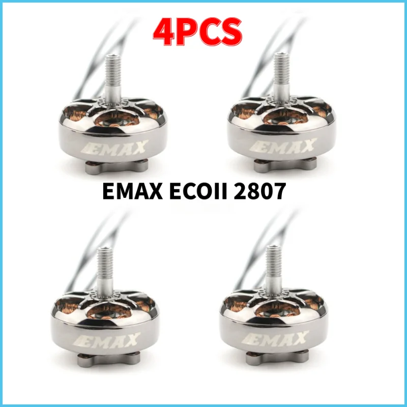 

EMAX ECOII 2807 Brushless Motor 6S 1300KV 5S 1500KV 4S 1700KV for RC FPV Racing Drone Quadcopter DIY Parts