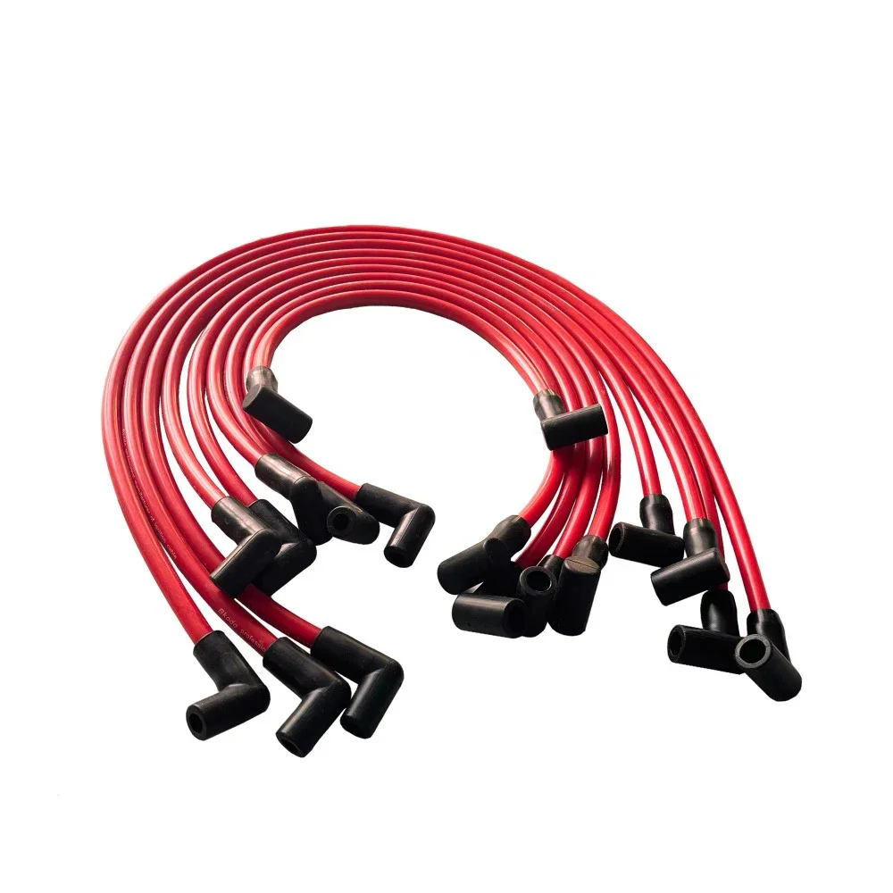 BAOLUN  10.5 mm Wires 9 Pcs Spark Plug Wire Set High Performance For HEI SBC BBC 350 383 454 Electronic