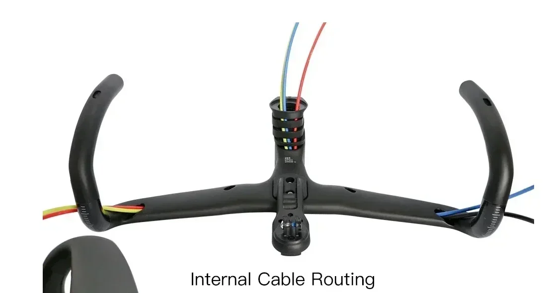 1:1 5D EVO Integrierter Carbonfaser-Aero-Rennradlenker mit aerodynamischer integrierter Kabelführung, Di2-fähig, Computerhalterung – Detail 5