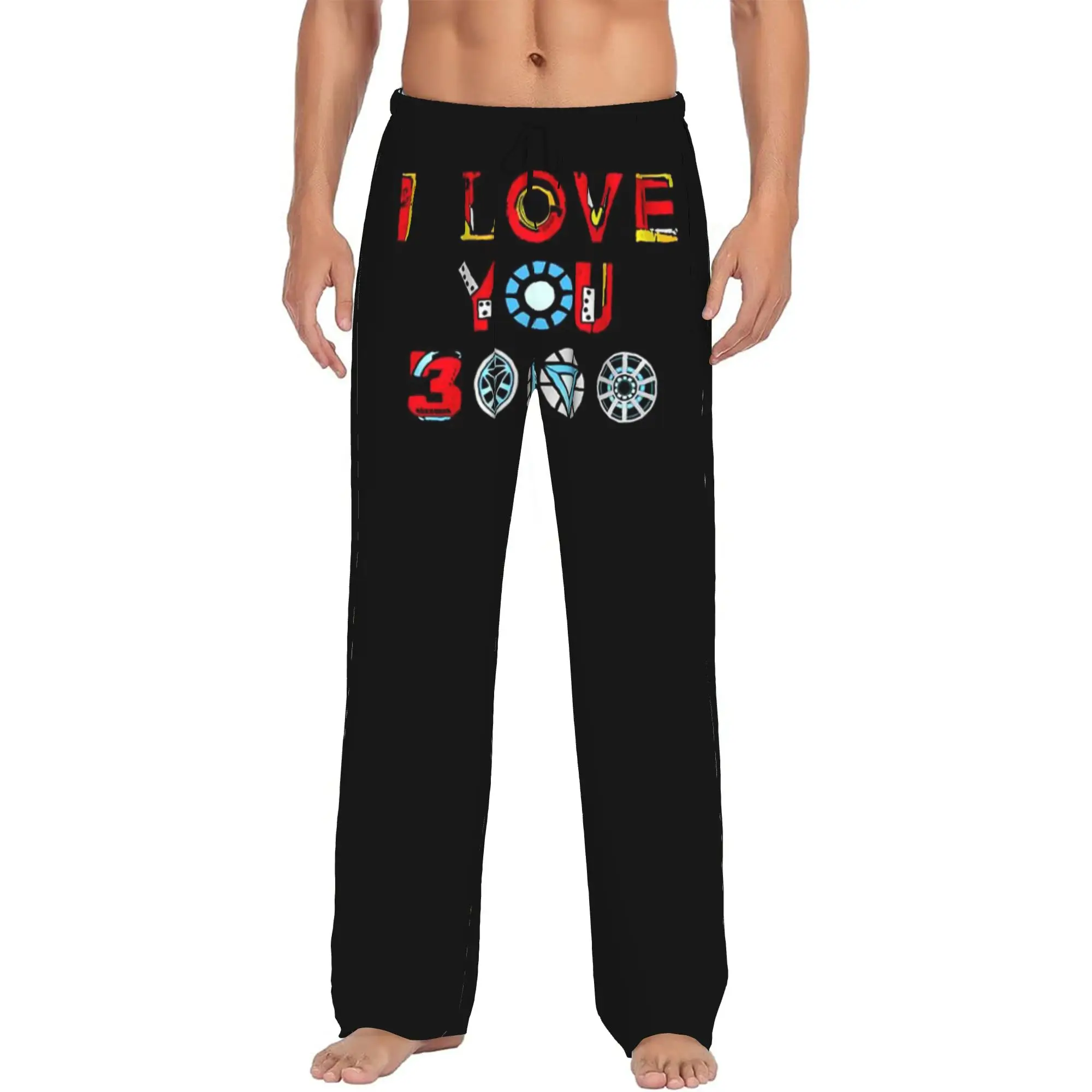 

Custom Iron Anime Man Pajama Pants for Men Lounge Sleep Drawstring Sleepwear Bottoms with Pockets