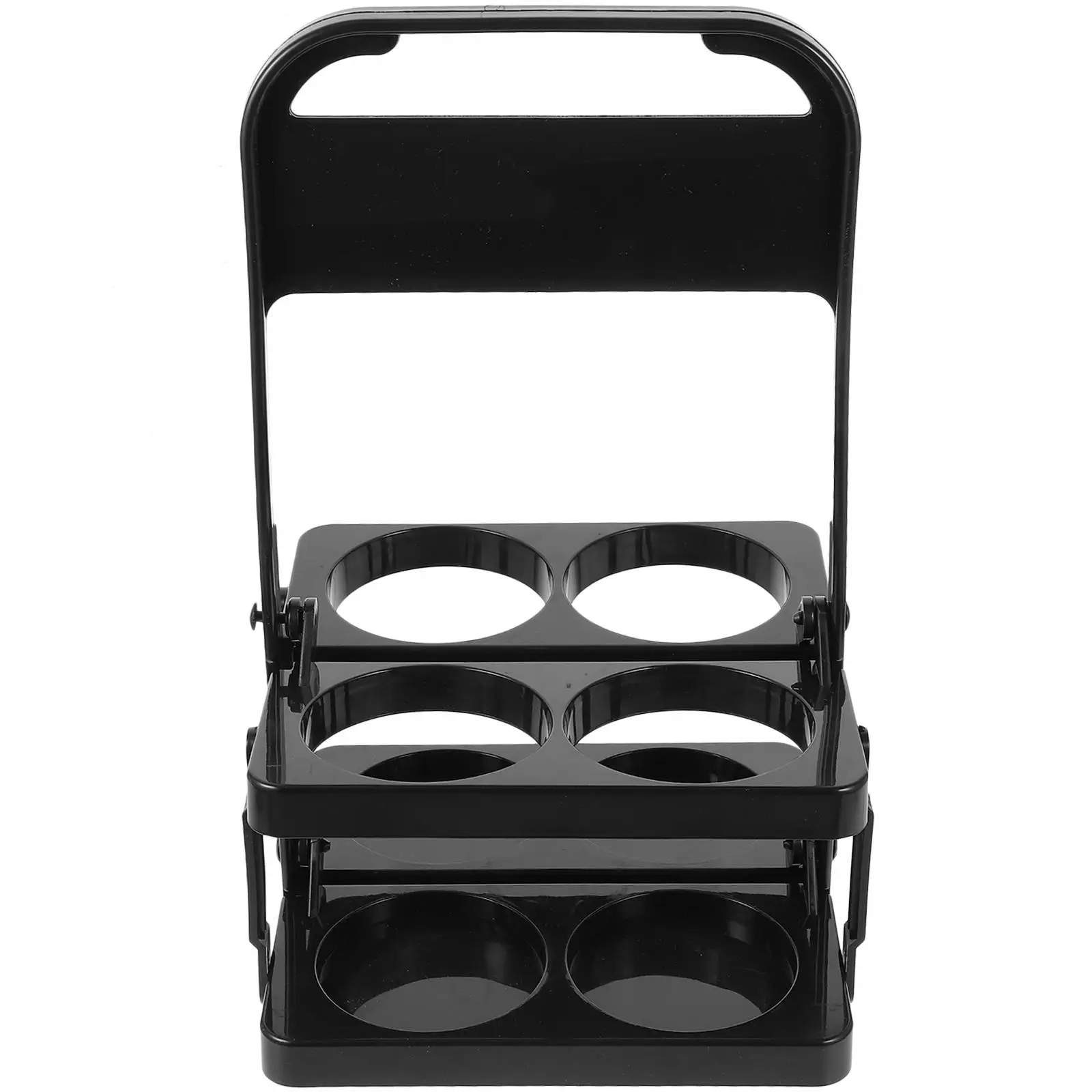 

Folding Beer Basket Portable Beverage Holder Drink Carrier Rack Black PP Reusable Kitchen Bar Accessories
