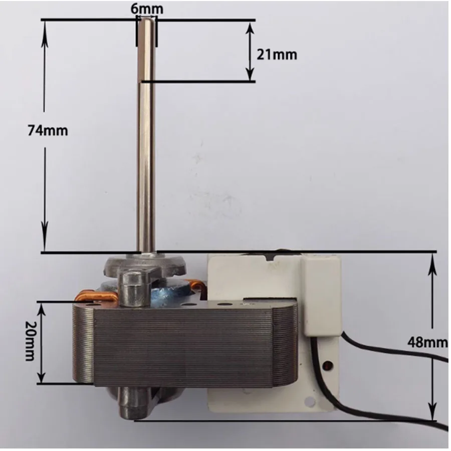 YJ61-16 محرك غير متزامن ذو قطب واحد مروحة برجية صغيرة مصغرة مروحة توزيع YJ61-20 محرك عالمي