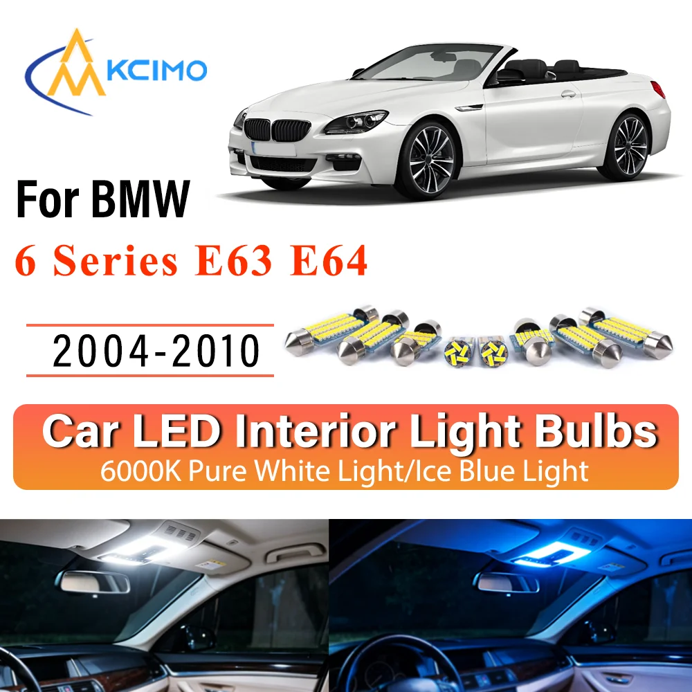 New Canbus Number Plate Bulb For BMW 6 Series E63 E64 2004-2010 Interior Reading Premium Error-Free Easy Install Bright Lights