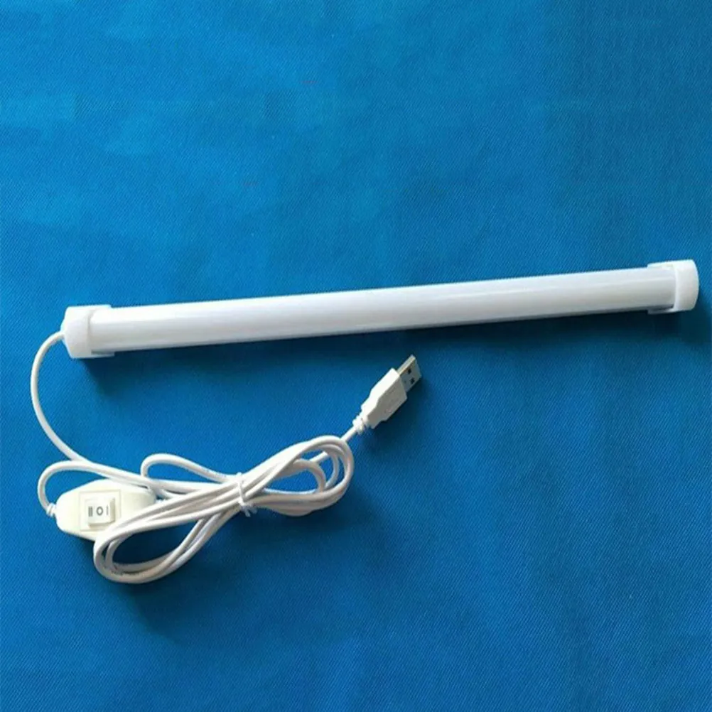 

22Cm 5V Usb Led Reading Lamp White Table Lamp For Desk Bedside Night Light Mini Usb Emergency Light Strip Room Decorative