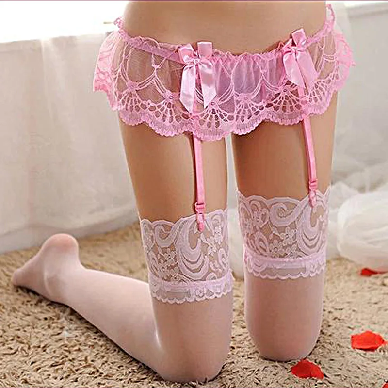 Sexy Sheer Lace Hollow-Out Bodystocking Panty Undearwear 2 Stuks Set Vrouwen Elegant Erotisch Ondergoed Valentijn Nachtkleding Lingerie