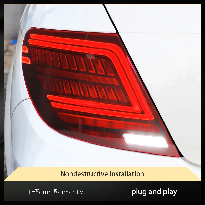 Tail Light For Benz Class C180 C200 W204 2007-2014 New Upgrade Dynamic Rear Lamp LED Lights Car Taillights DRL Brake Accessories