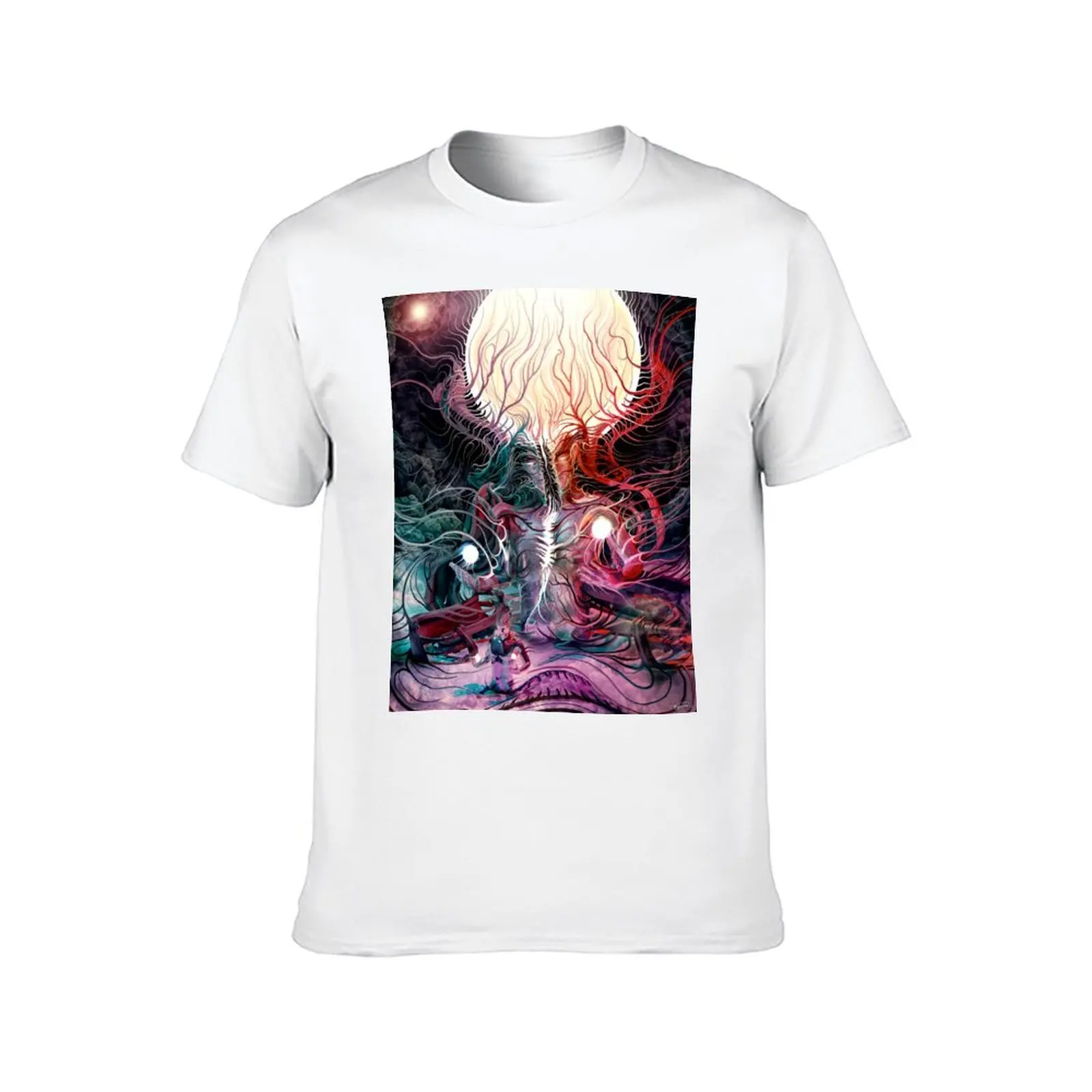 تي شيرت Darkside Flowstate تي شيرت للرجال جرافيك مضحك تي شيرت رجل عادي تي شيرت #2