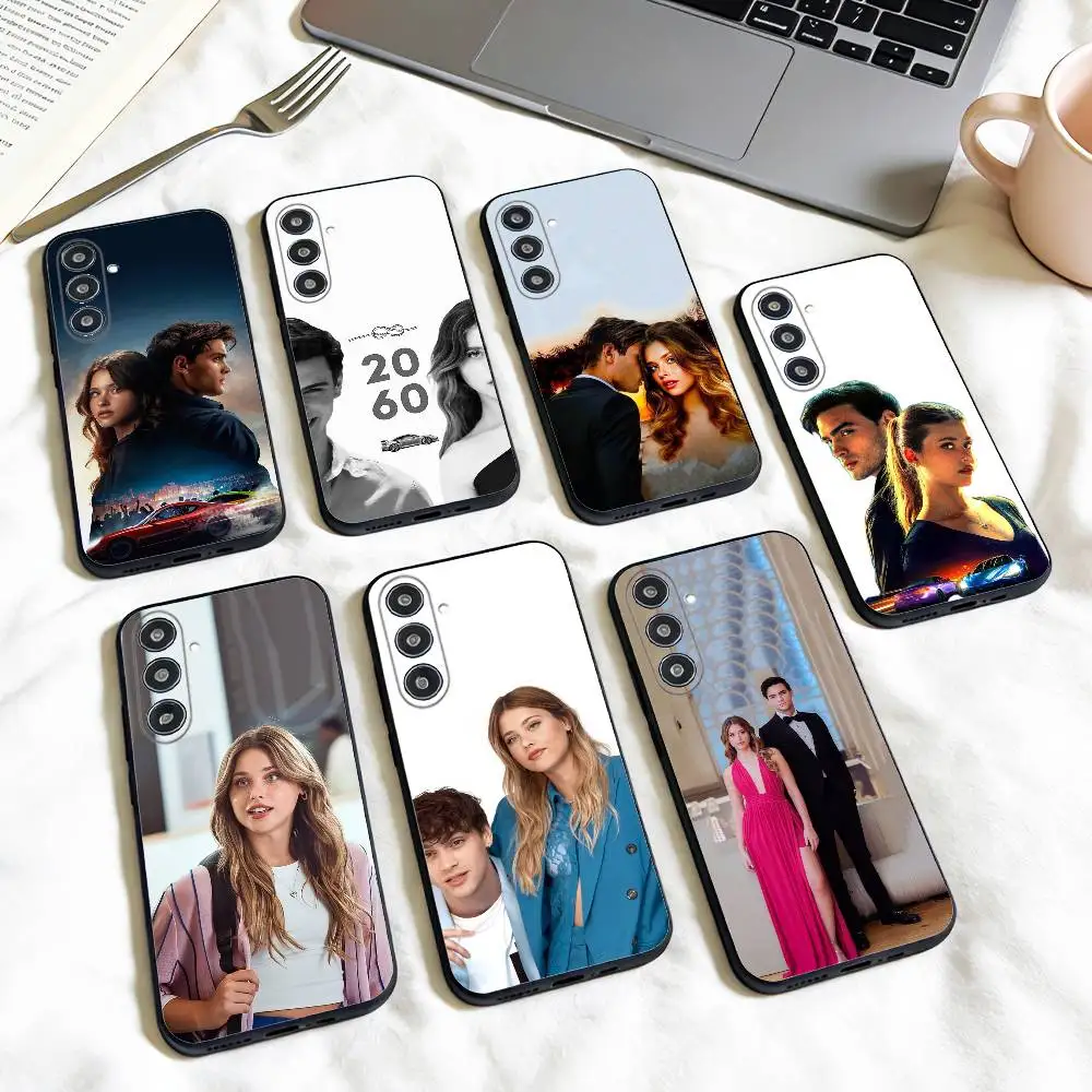 Funda para Teléfono C-Culpa Tuya MIA para Samsung Galaxy A73, A72, A71, A70, A53, A52, A51, Otros Modelos, Carcasa Negra Suave