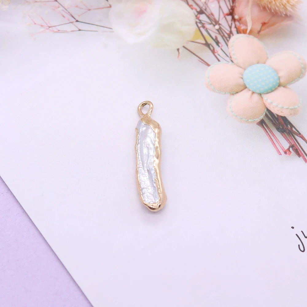New Charms White Natural Mother of Pearl Shell Pendant Charm for DIY Necklace Jewelry Making Accessories Women Small Gifts