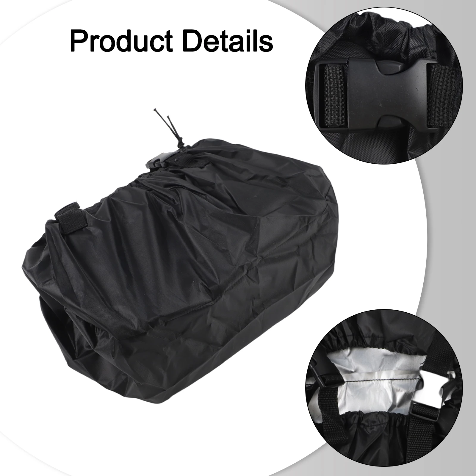 For Oxford Fabric for winch Cover for 2500 5500 lb Winches with Adjustable Straps and Wind Clips for Weather Defense