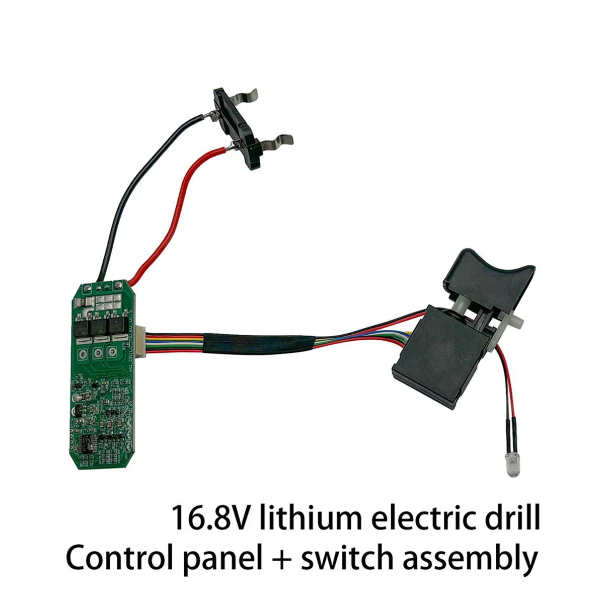 ABNJ Płytka Sterująca Wiertarki Elektrycznej Litowej 16,8 V Zestaw Przełączników Płytka Drukowana Wiertarki Bezszczotkowej 18 V