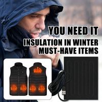 5 in 1 For Vest Jacket Adjustable Temperature Heating Warmer Pad USB Heater Pad Electric Heating Sheet Clothes Heater Pad