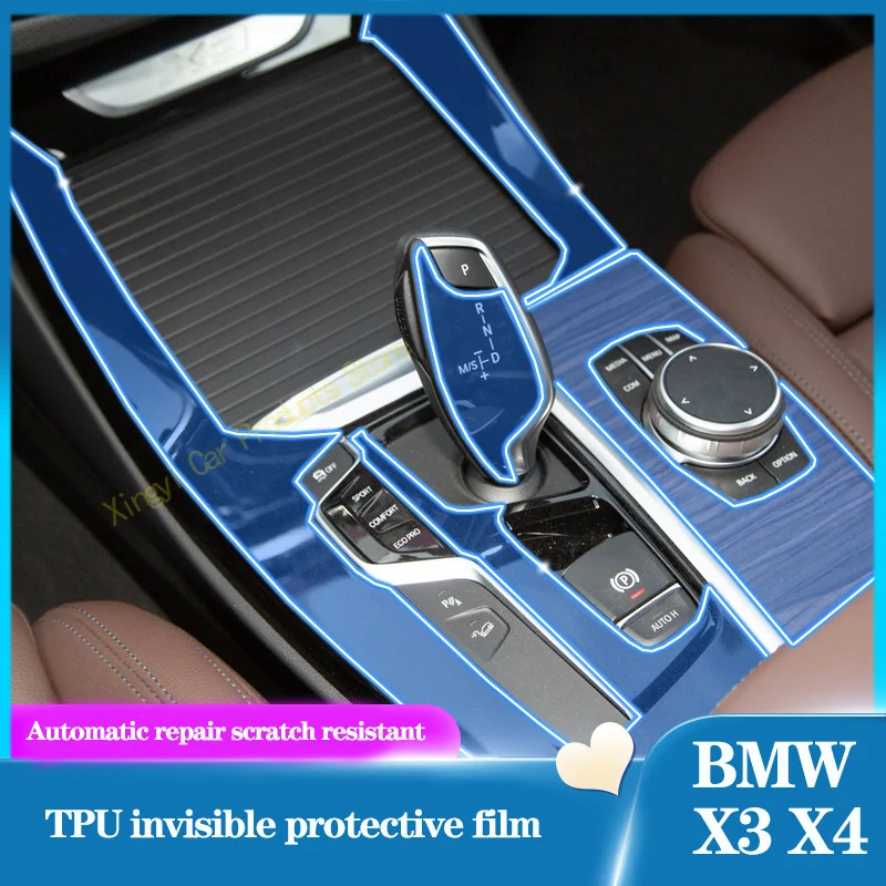 Suitable for 18-23 BMW x3x4/3 series /i3 central control navigation instrument shift interior TPU protective film modification