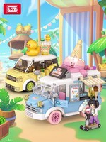 LOZ Mini Blocks City Series Street view 294pcs+ FOOD truck fruit/icecream shop learning Assemble Toys  toys for children 4207